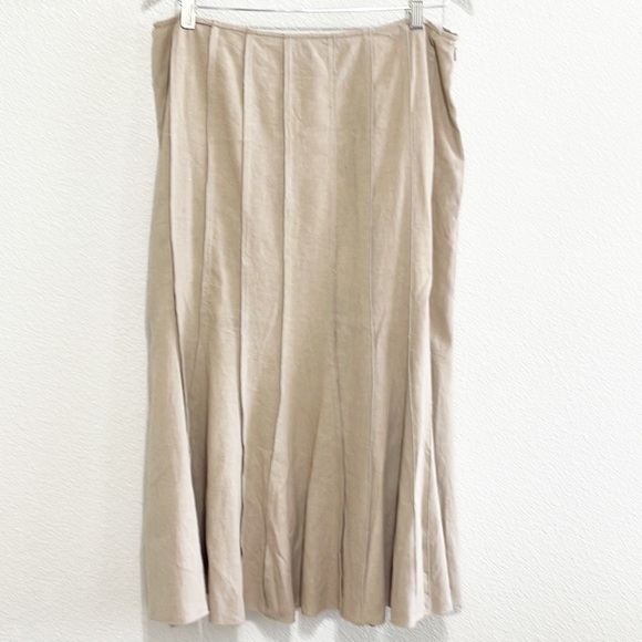 NWT Dalia Collection LINEN Skirt Size 12 - Picture 1 of 9